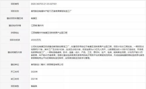 投資4.5億元！美克數創智能制造工廠落子南康，開啟家居產業數字化新篇章